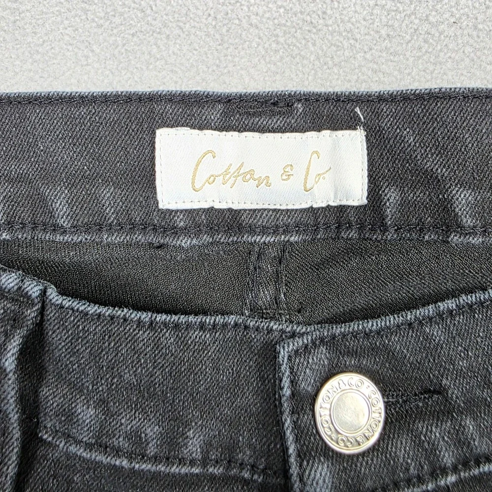 Cotton‎ & Co Jeans Mens 32x32 Black Straight Leg Mid Rise Denim Collection